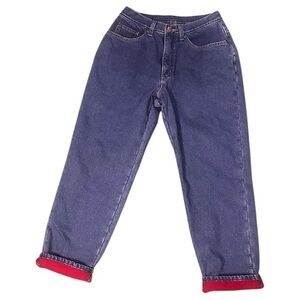 L.L. Bean Women’s Double L Flannel-Lined Relaxed‎ Fit Jeans - Size 10P